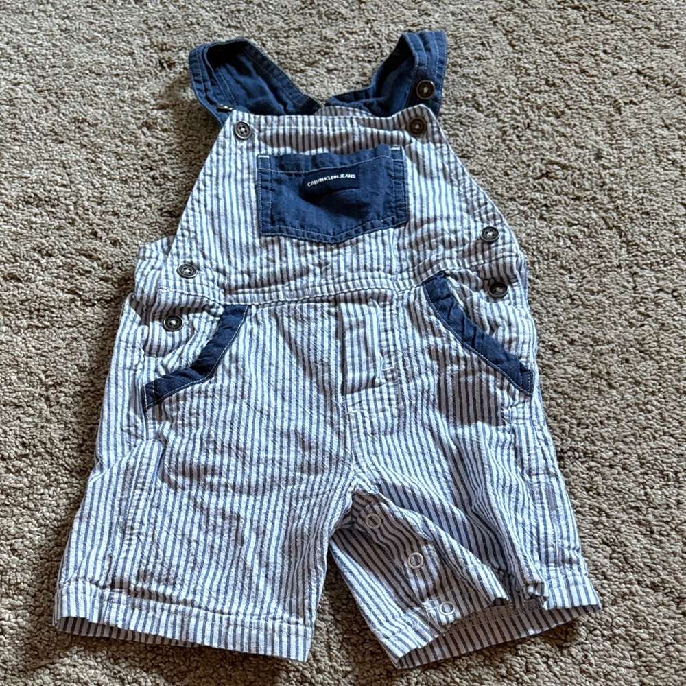 Calvin Klein Jeans Striped Kids Overalls